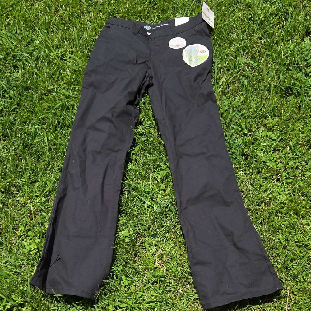 Dickies Black Slim Fit Pants Size 6L